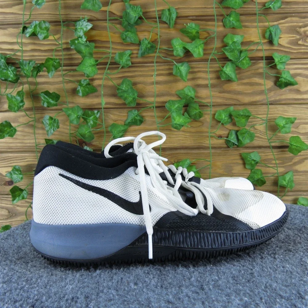Nike Sneaker Zoom Assersion‎ Boys Y 6 Medium Athletic White Synthetic Lace Up
